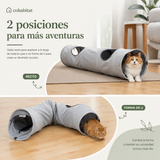 Túnel Plegable para Gatos Funnyl™ — Juego, refugio y descanso