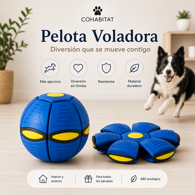 OrbitBall™ · Pelota Voladora Interactiva para Perros