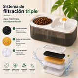 HydroDuo™ — Comedero Elevado con Fuente Automática 3L