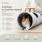 Túnel Plegable para Gatos Funnyl™ — Juego, refugio y descanso