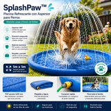 SplashPaw™ — Piscina Refrescante con Aspersor para Perros