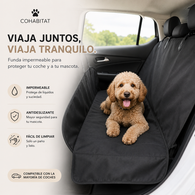 TravelCover™ · Funda Impermeable para Coche y Mascotas