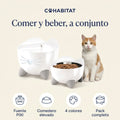 Catit PIXI Combo · Fuente + comedero elevado a juego