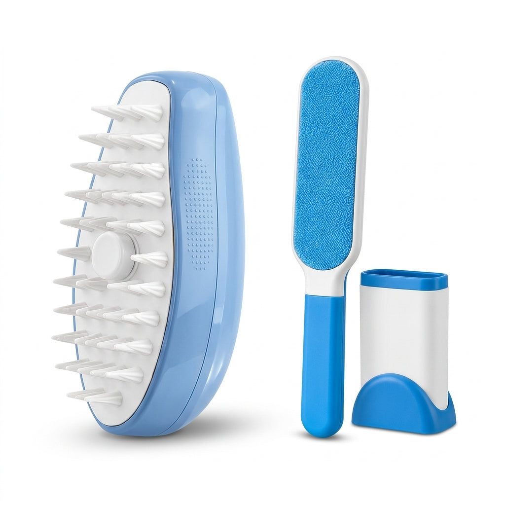 PetCare Duo · Kit de cepillos para mascotas