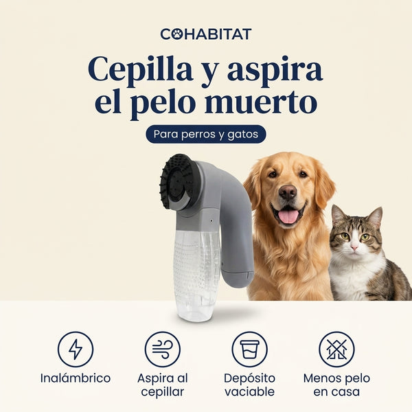 ShedVac · Aspirador de pelo inalámbrico para mascotas