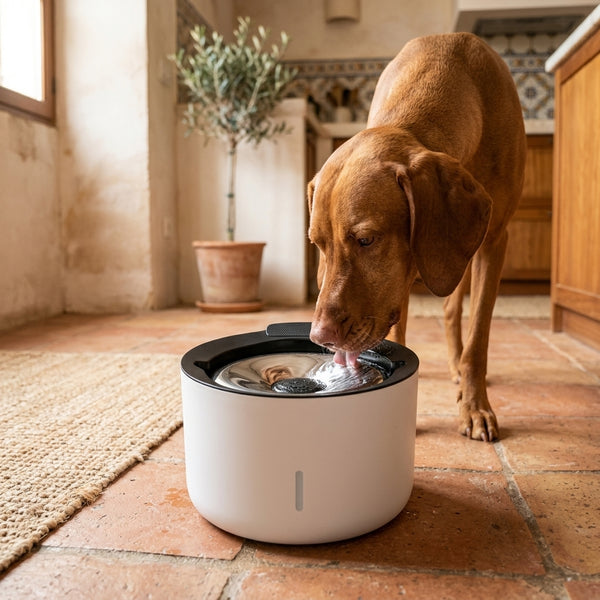 Zeus Oasis · Fuente de acero inoxidable para perros