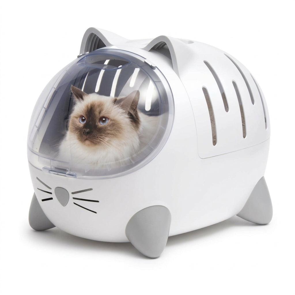 Catit PIXI Mio · Transportín y cama con forma de gato