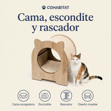 Catit Vesper Minou · Cueva, cama y rascador para gatos