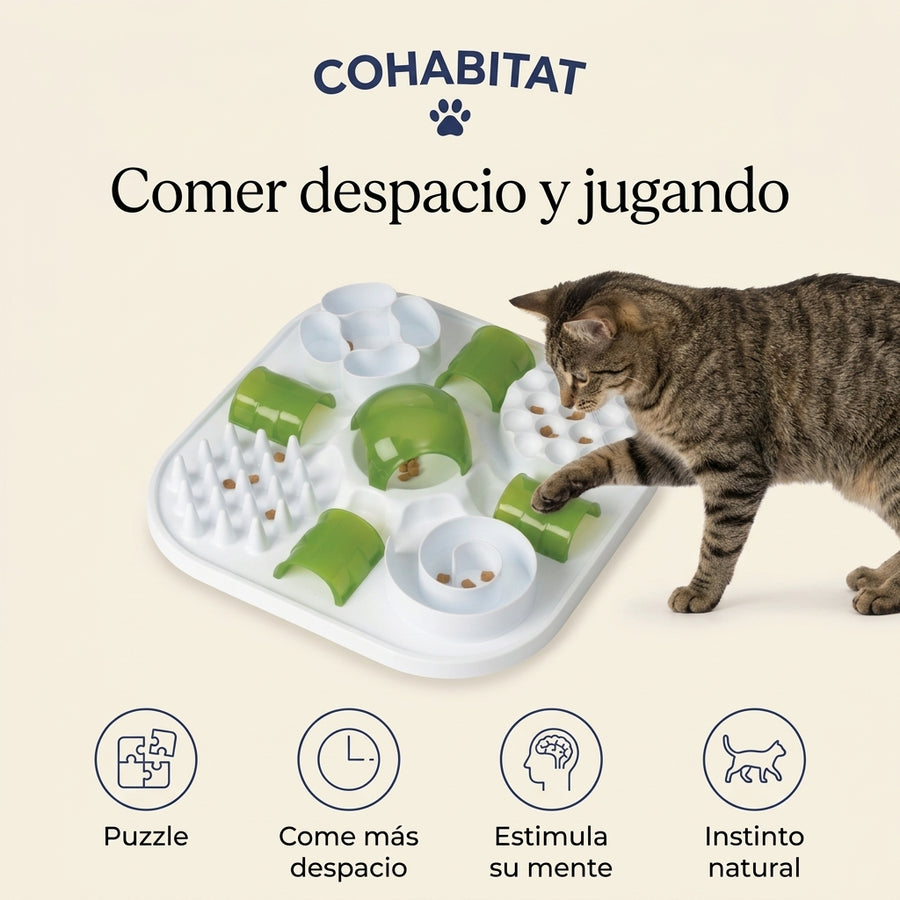 Catit Play · Comedero puzzle antivoracidad