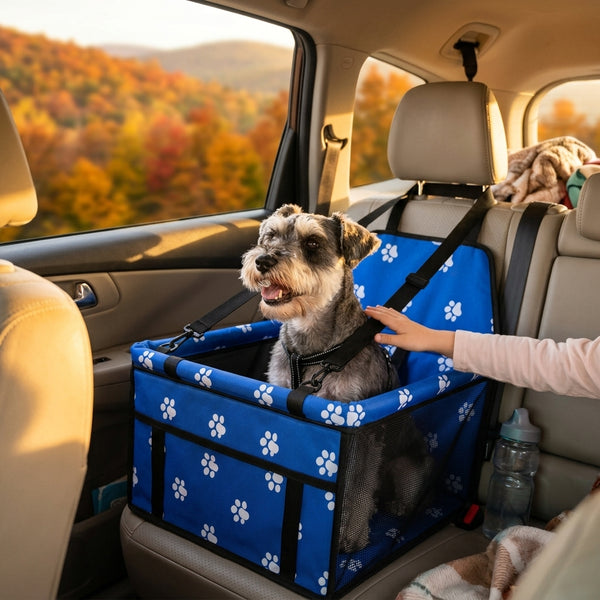 Asiento de viaje para perro en el coche
