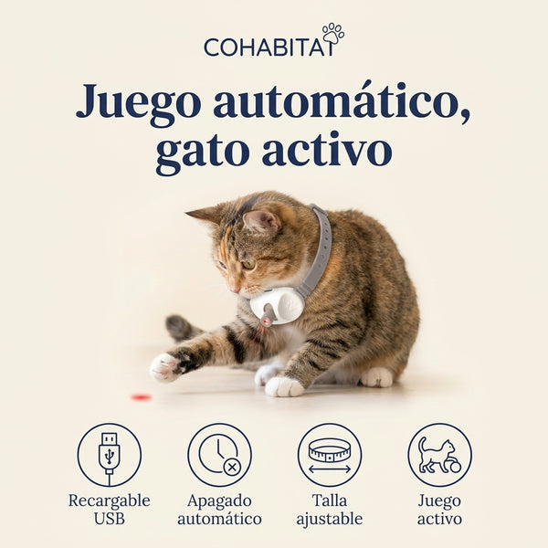 LaserPlay · Collar láser de juego para gatos