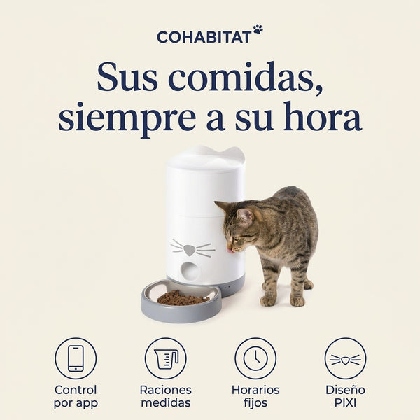 Catit PIXI Smart · Comedero inteligente para gatos con app