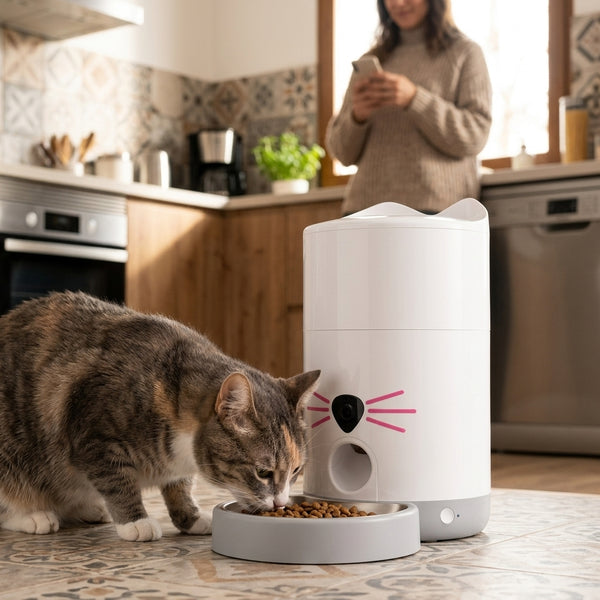 Catit PIXI Vision · Comedero inteligente con cámara para gatos