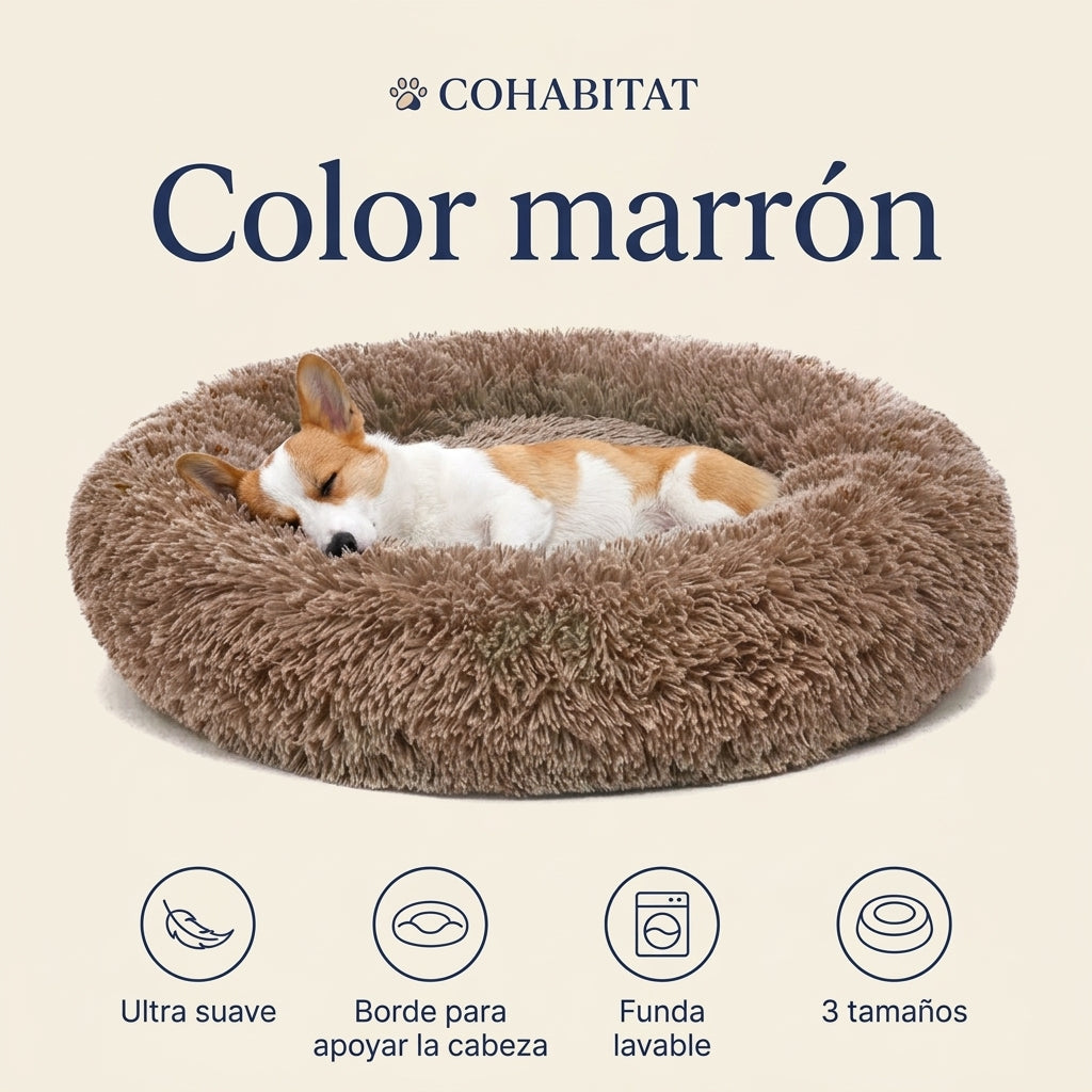 Cama Premium para perro · Marrón