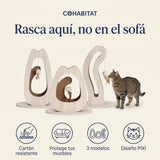 Catit PIXI · Rascador de cartón con forma de gato